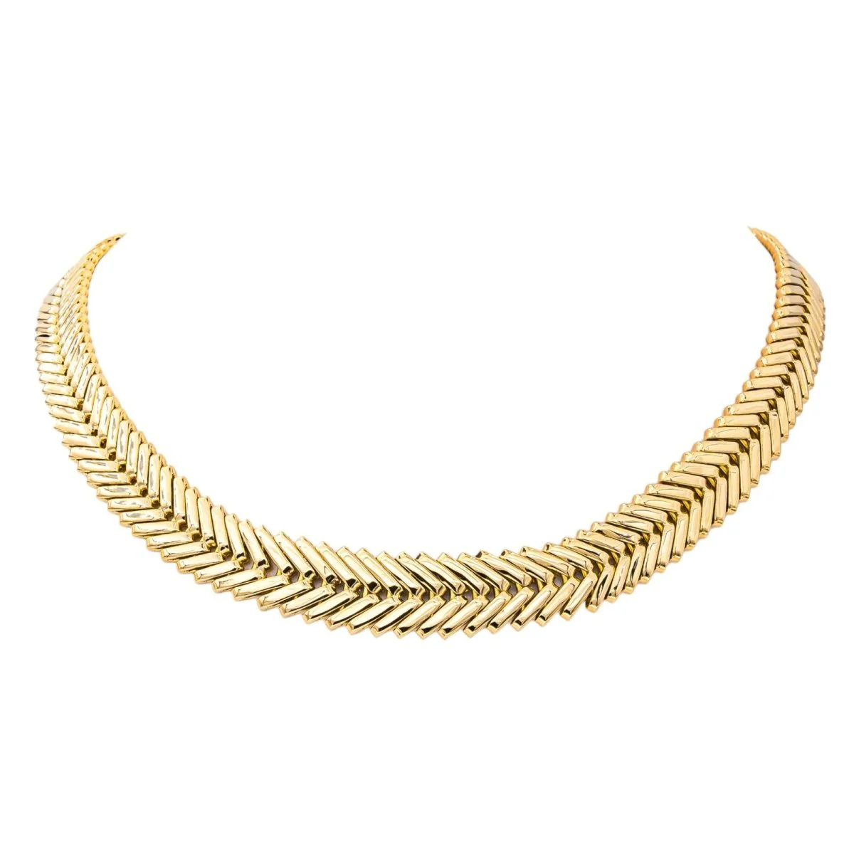 VAN CLEEF & ARPELS chain necklace and GEORGE L'ENFANT in yellow gold