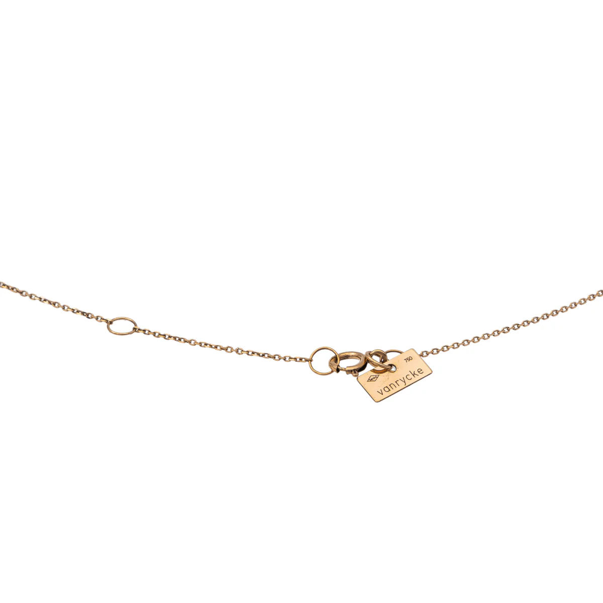 VANRICKE "Abecedary" Pendant Necklace in rose gold - Image 5