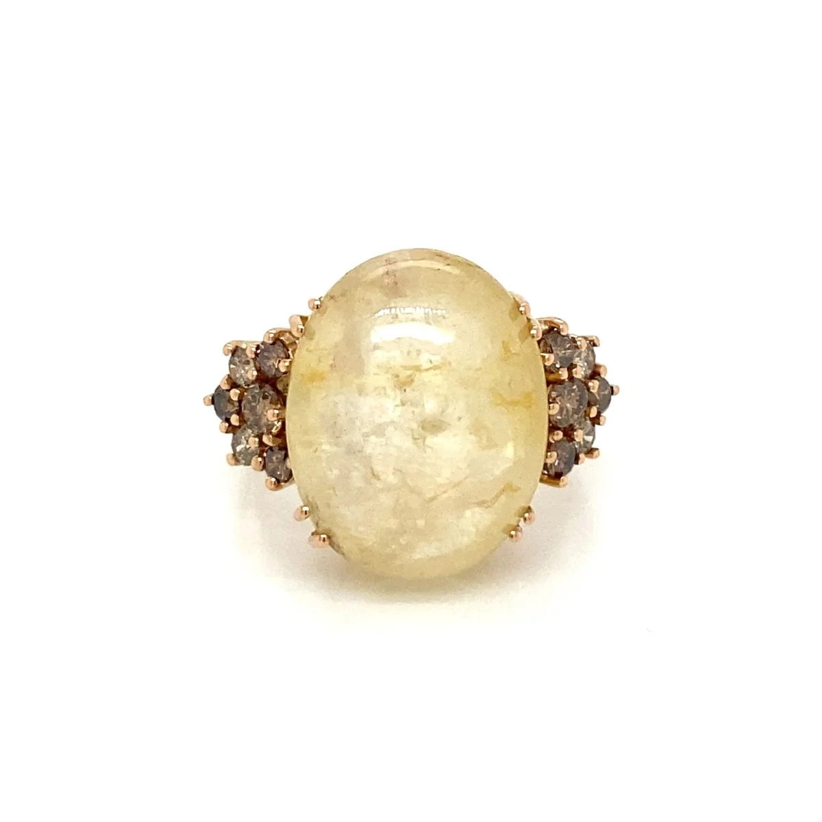 Vintage 32 Carat Natural Sapphire Diamond Cocktail Ring - Image 10