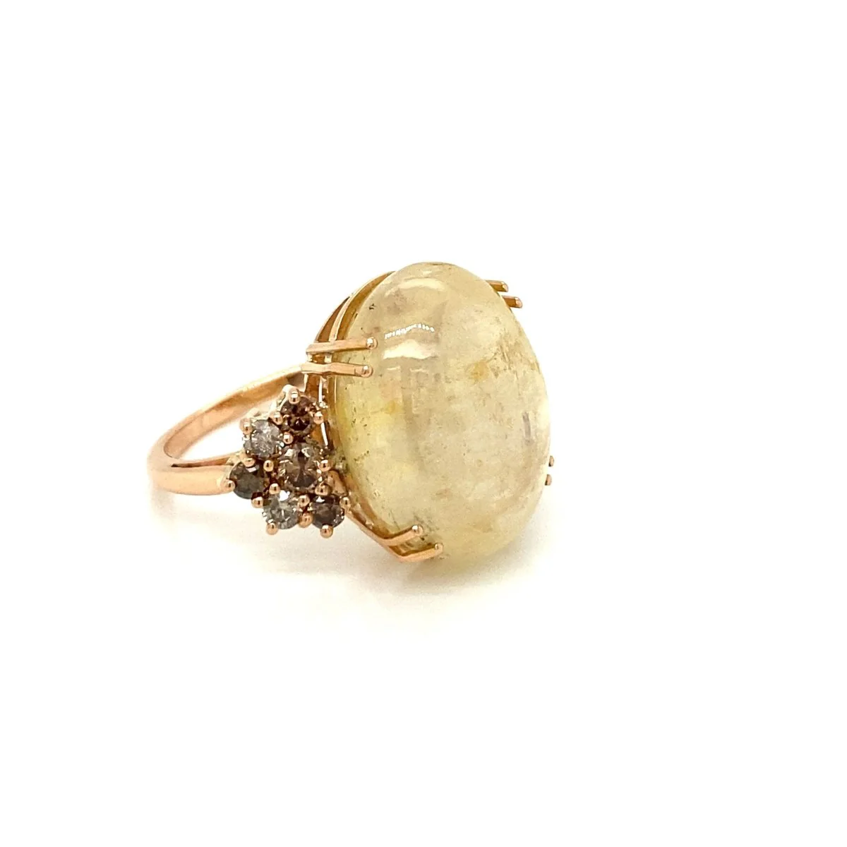 Vintage 32 Carat Natural Sapphire Diamond Cocktail Ring - Image 3