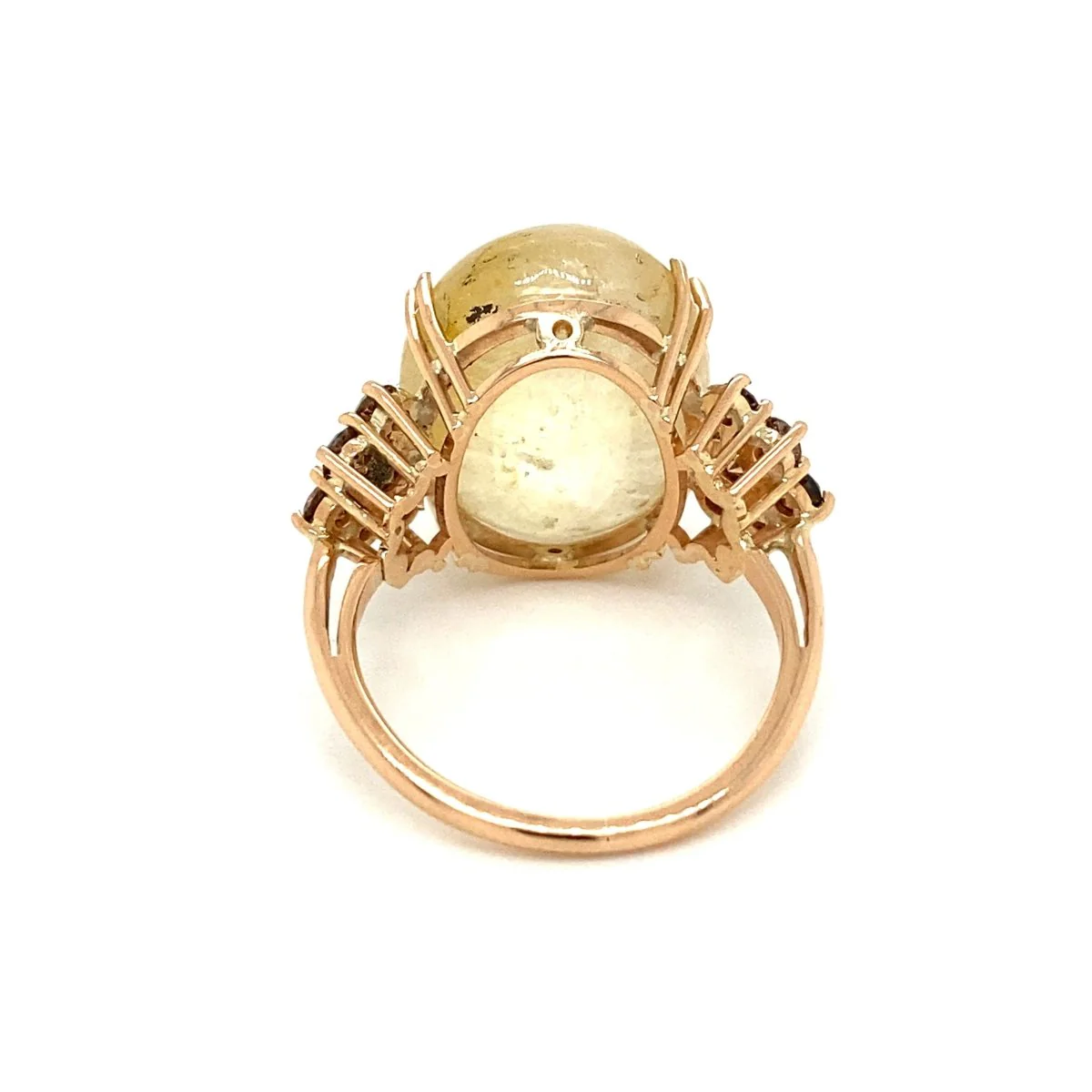 Vintage 32 Carat Natural Sapphire Diamond Cocktail Ring - Image 6