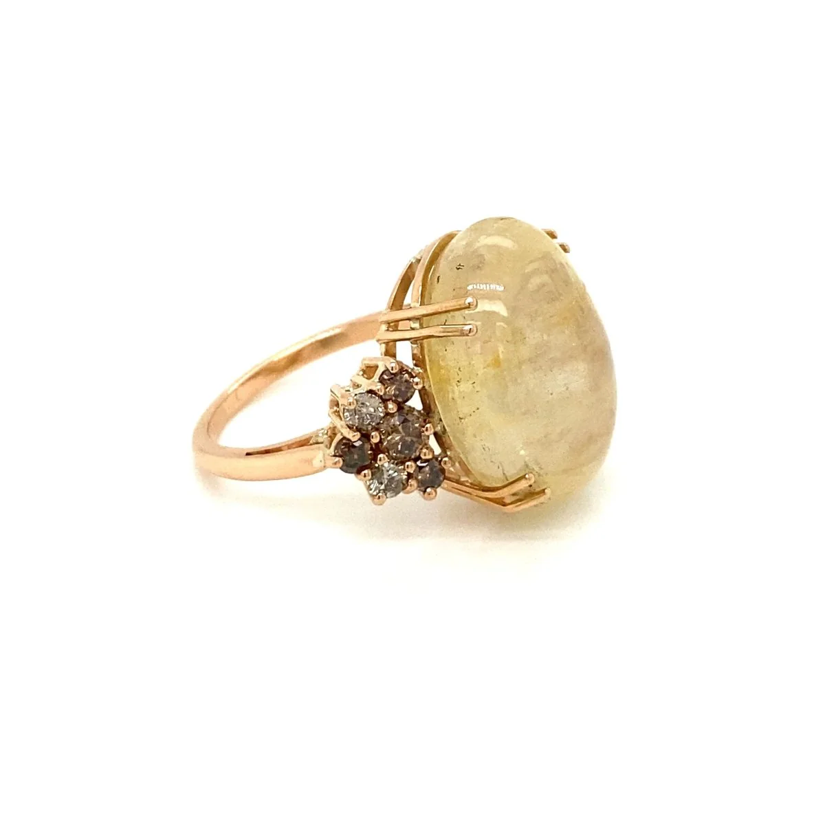 Vintage 32 Carat Natural Sapphire Diamond Cocktail Ring - Image 7