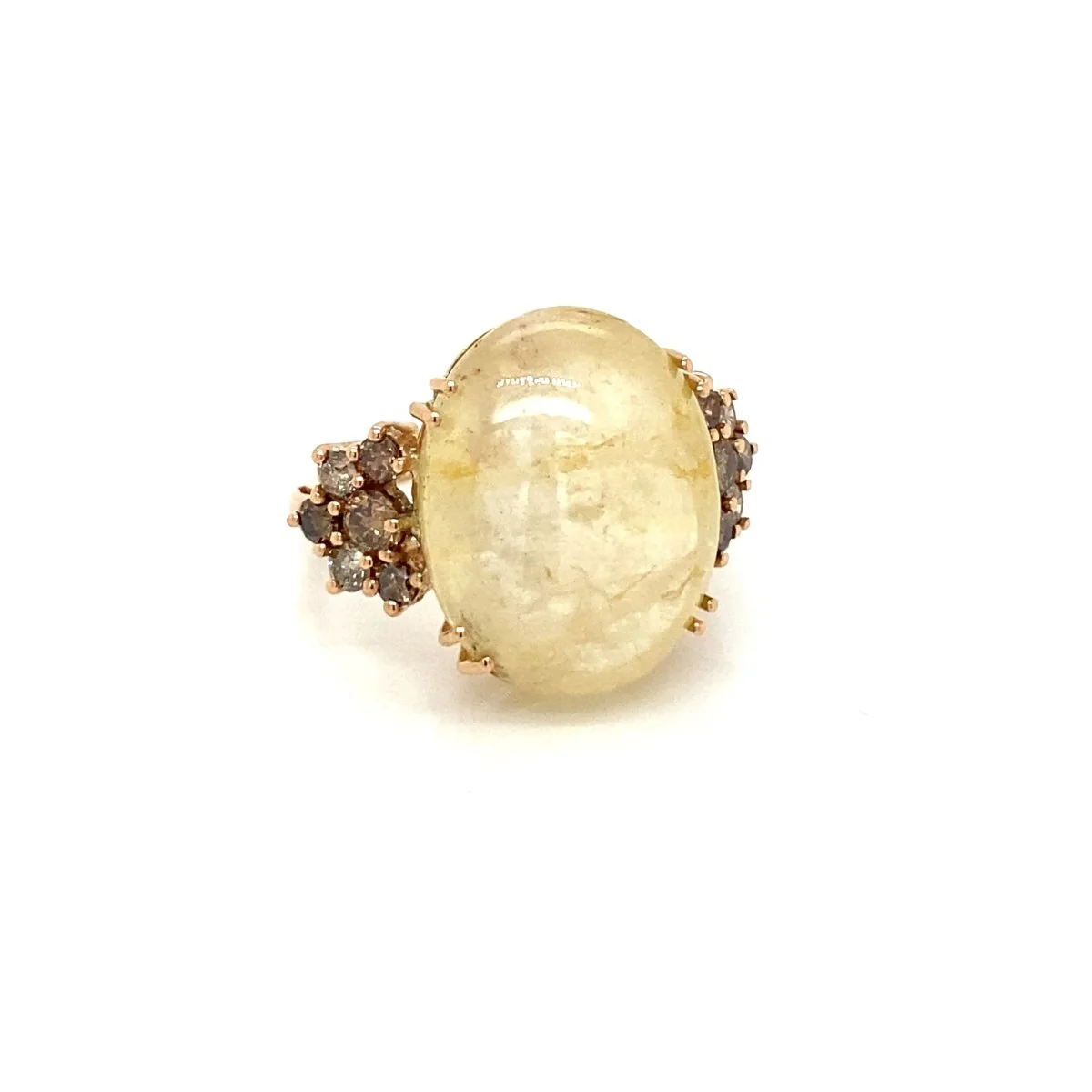 Vintage 32 Carat Natural Sapphire Diamond Cocktail Ring - Image 8
