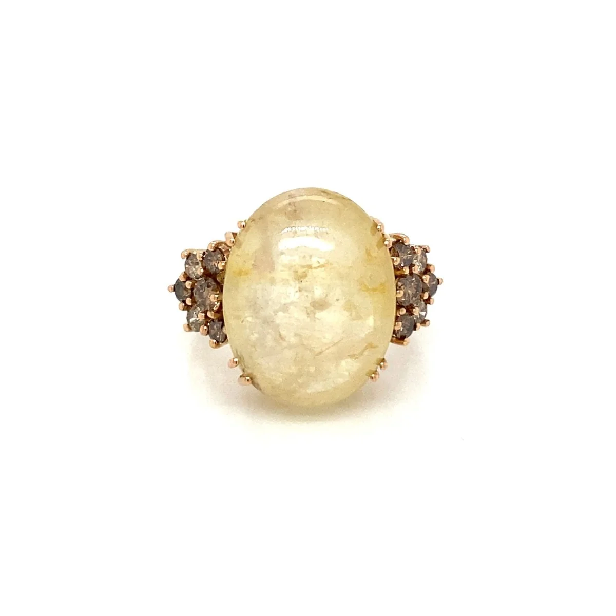 Vintage 32 Carat Natural Sapphire Diamond Cocktail Ring - Image 9