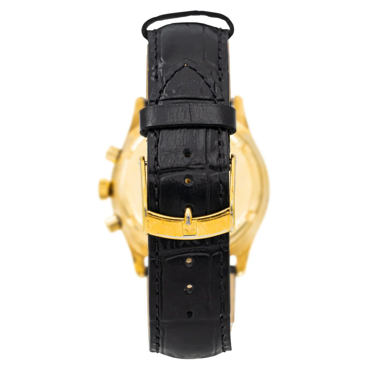ZENITH “El Primero” Automatic Watch in yellow gold and leather - Image 4