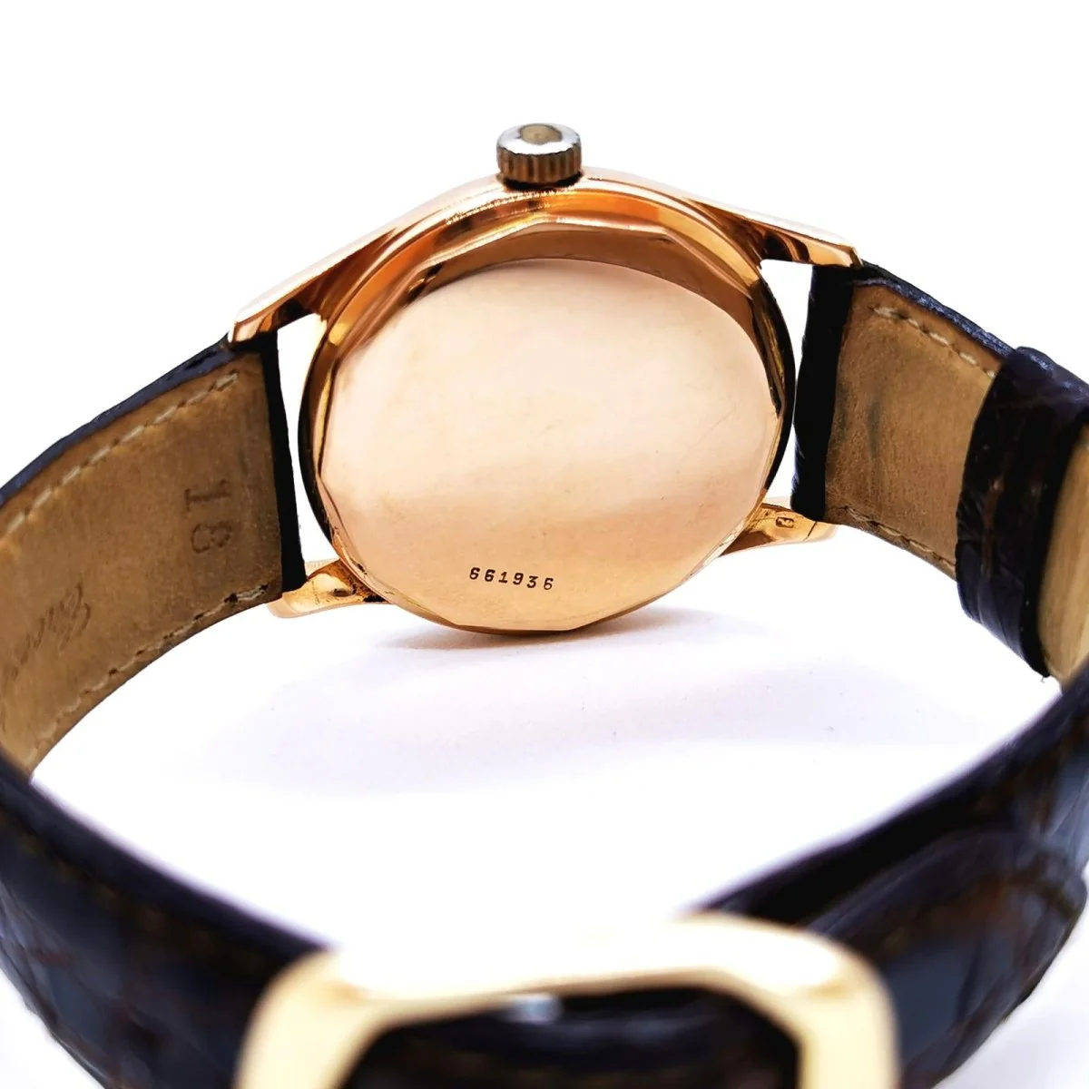 ZÉNITH black watch, in crocodile leather and yellow gold - Image 4